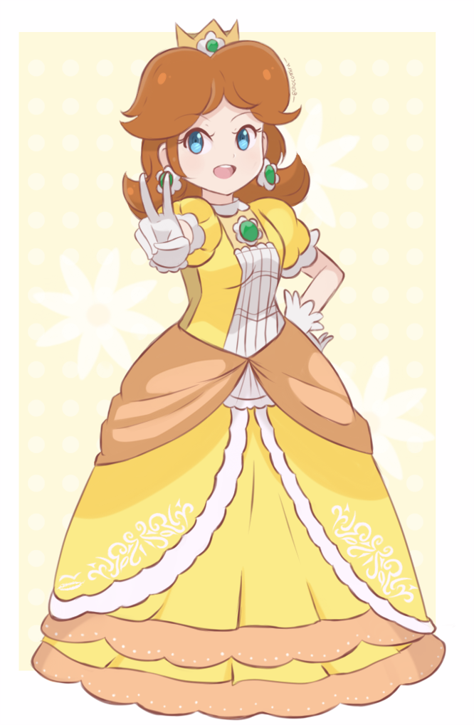 princess daisy (mario and 1 more) drawn by chocomiru