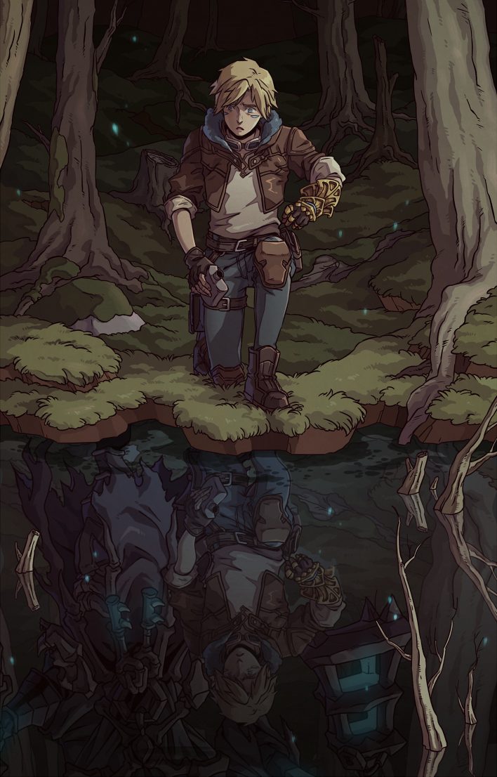 ezreal and thresh (league of legends) drawn by wenny02