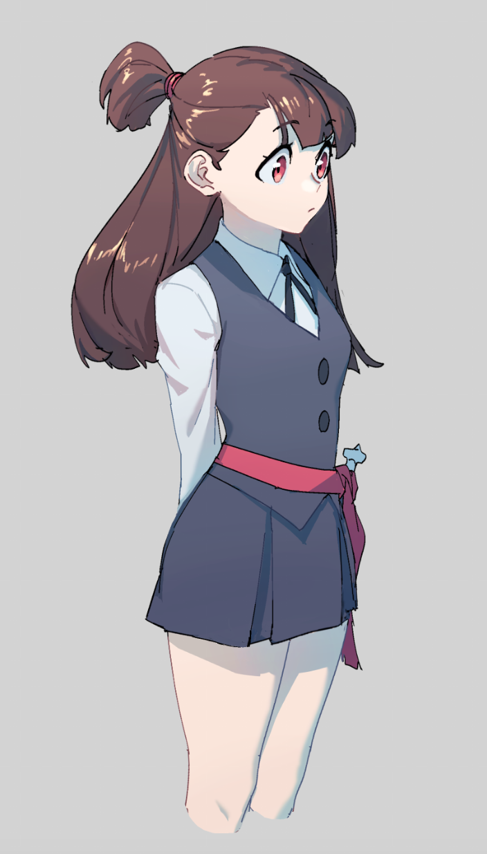 kagari atsuko (little witch academia) drawn by original_nasu