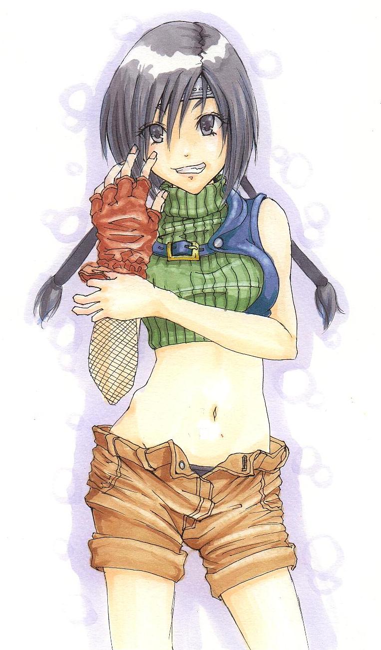 yuffie kisaragi (final fantasy and 1 more) drawn by shin_osawa