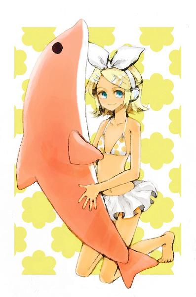 kagamine rin (vocaloid and 1 more) drawn by kiri_(kirineko)
