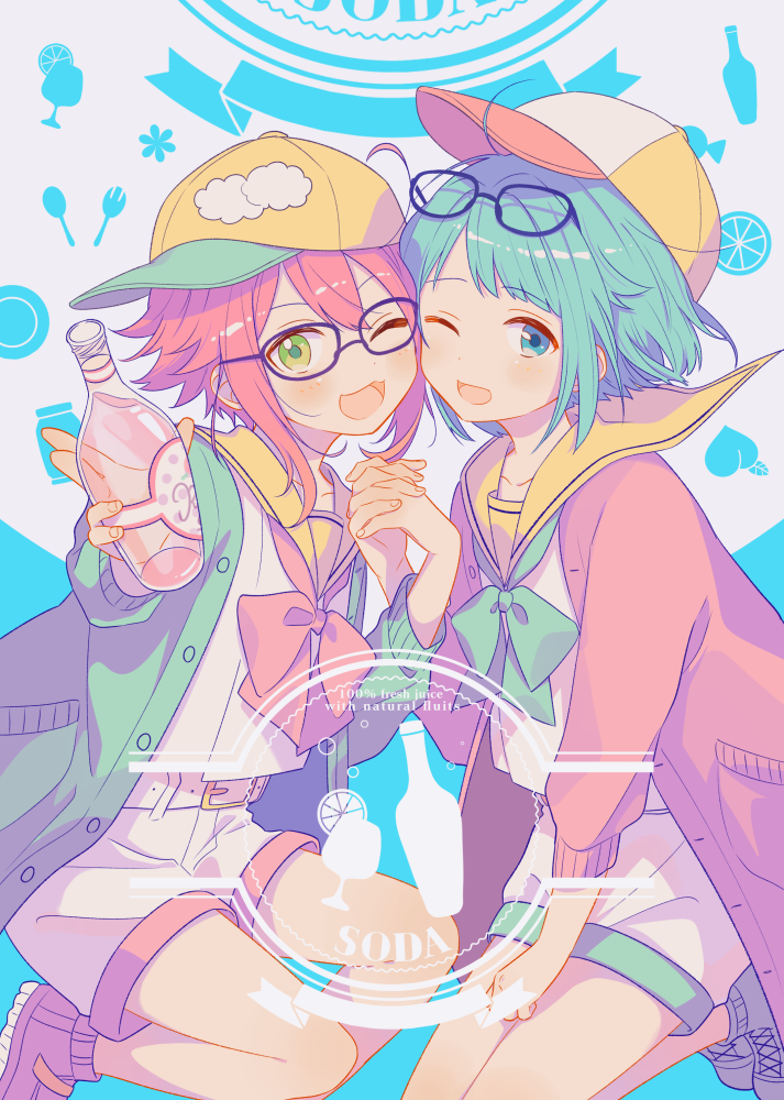himemiya tori and shino hajime (ensemble stars!) drawn by 4_(nakajima4423)