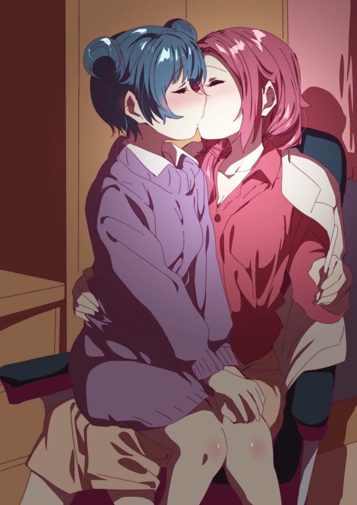 tsushima yoshiko and sakurauchi riko (love live! and 1 more) drawn by ecoman