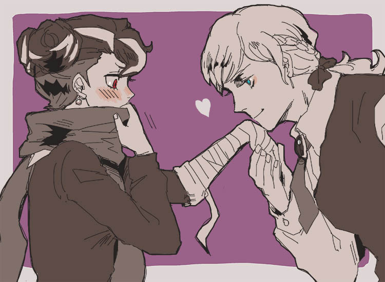sonia nevermind and tanaka gundham (danganronpa and 1 more) drawn by genkisugiru