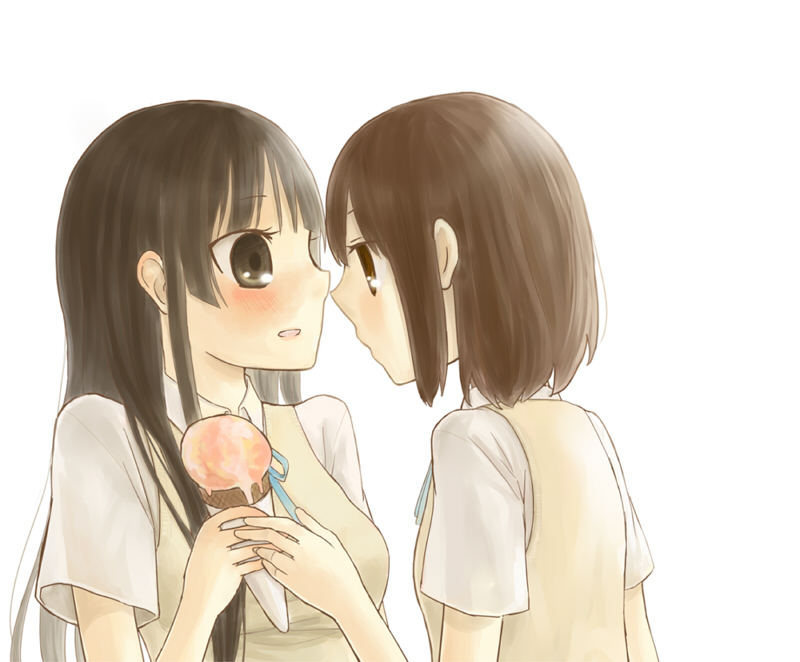 akiyama mio and hirasawa yui (k-on!) drawn by botoru_kan