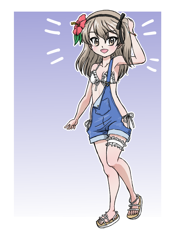 shimada arisu (girls und panzer) drawn by takahashi_kurage