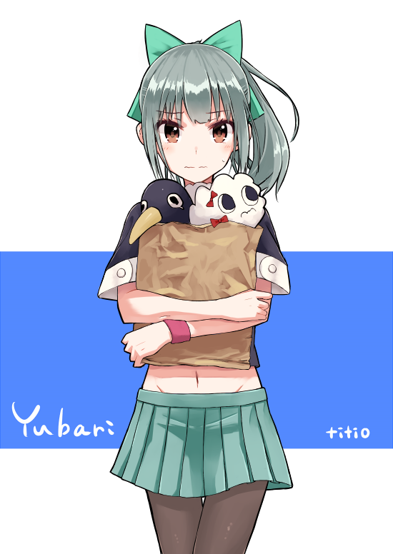 yuubari, failure penguin, and miss cloud (kantai collection) drawn by azu_(azusayumix)