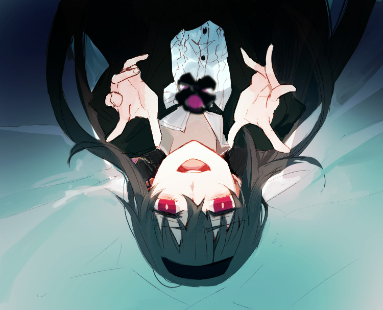 akemi homura and homulilly (mahou shoujo madoka magica and 1 more) drawn by hanyae
