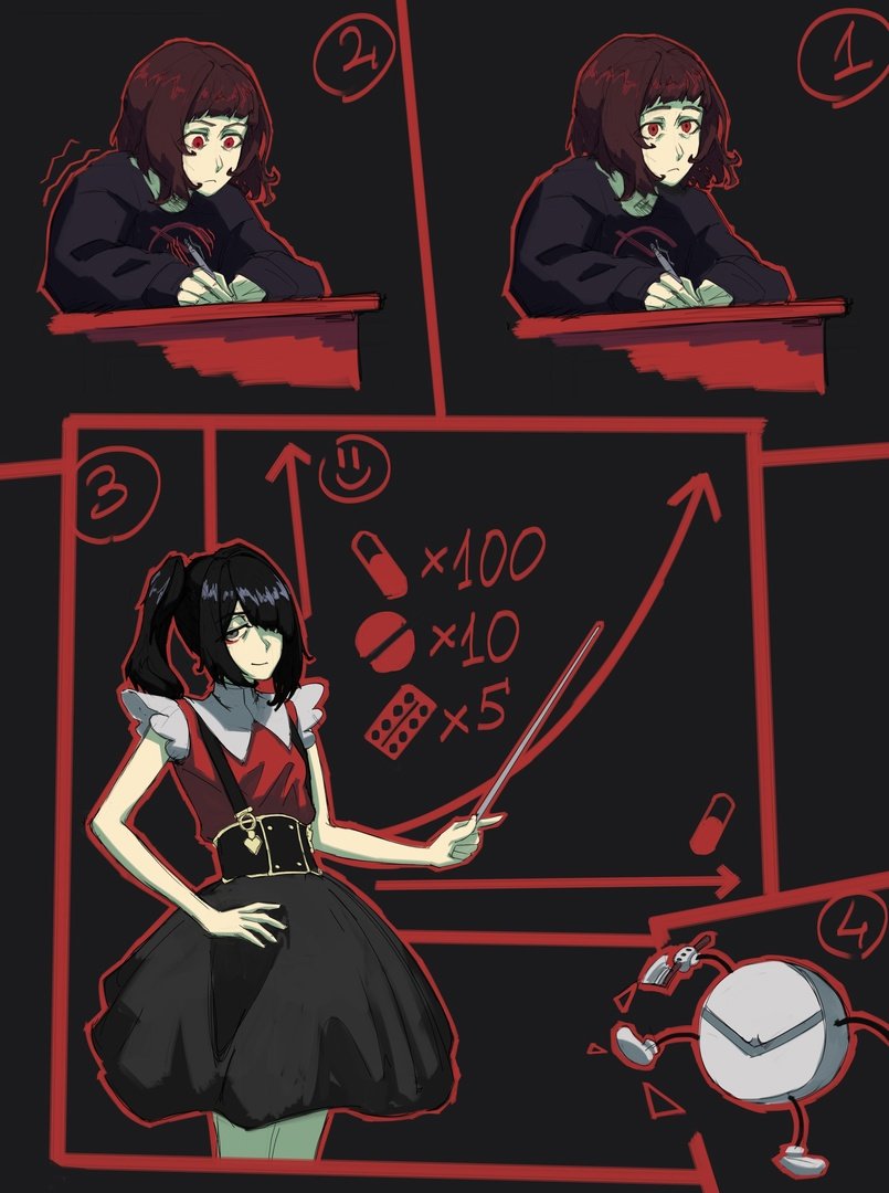 ame-chan and milk-chan (needy girl overdose and 1 more) drawn by pursuit_curve