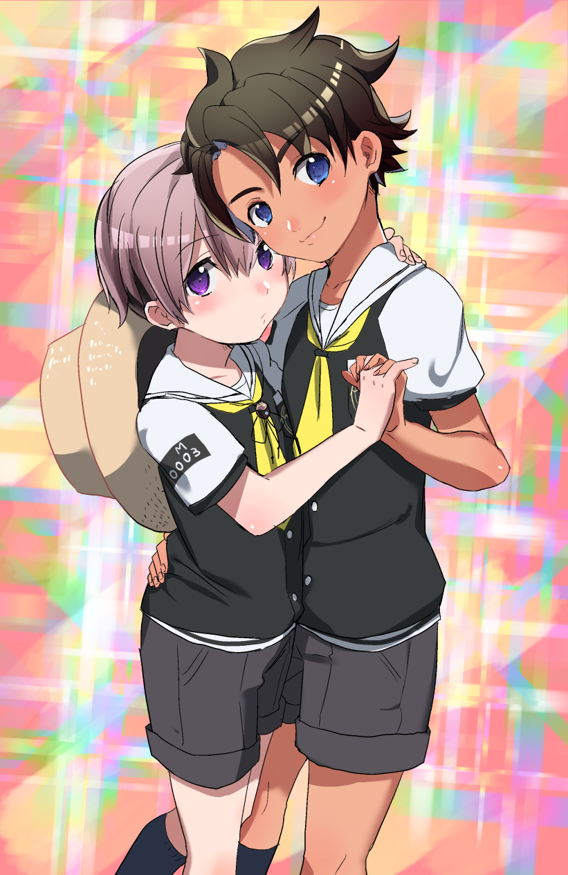 kubota zen and ichiyou mamoru (zanki zero) drawn by housengo