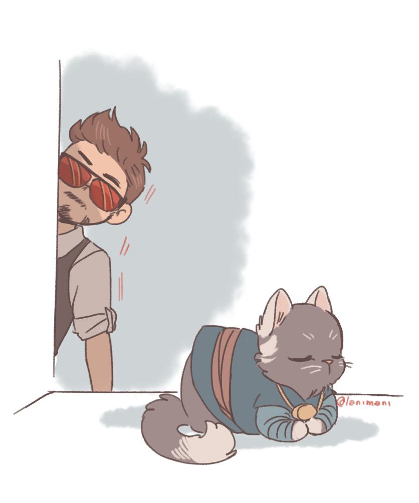 tony stark and doctor strange (marvel and 1 more) drawn by lanimani