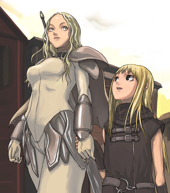 clare and teresa (claymore) drawn by tea_(nakenashi)