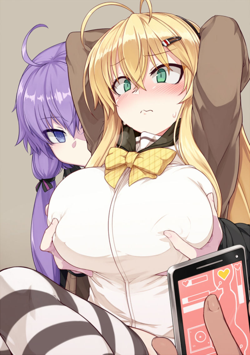 yuzuki yukari and tsurumaki maki (vocaloid and 1 more) drawn by null_(nyanpyoun)