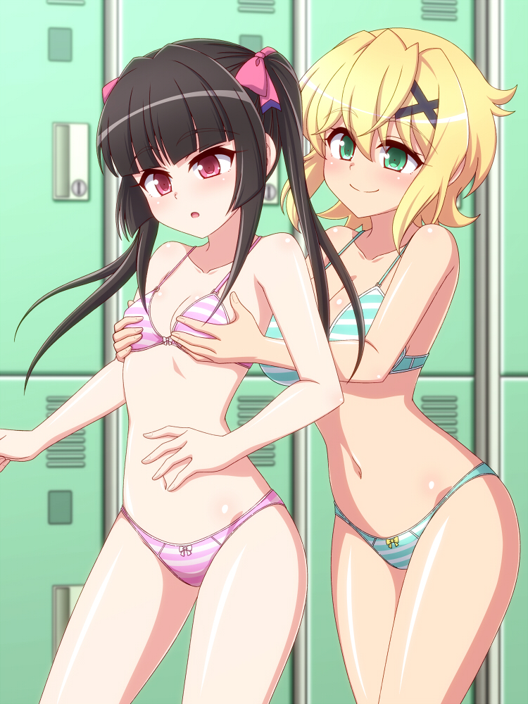 akatsuki kirika and tsukuyomi shirabe (senki zesshou symphogear) drawn by zetsumu