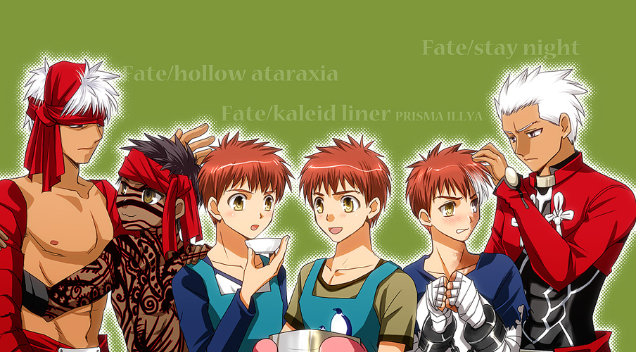 Emiya Shirou Archer Angra Mainyu Emiya Shirou And Archer Fate And 3 More Drawn By Setta Tokinon Danbooru