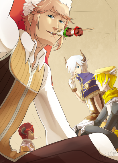 high wizard, assassin cross, and clown (ragnarok online) drawn by chasewalk