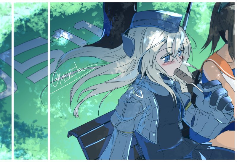 i-401 and u-511 (kantai collection) drawn by torichamaru