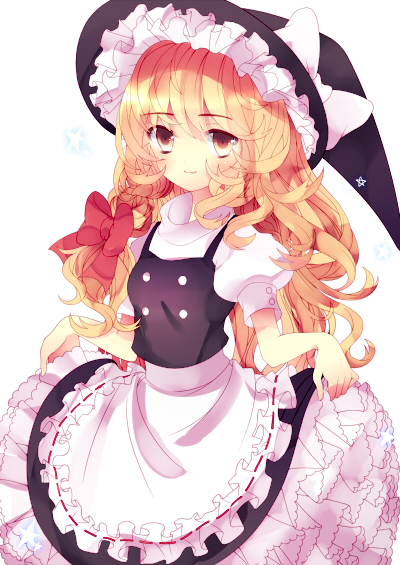 kirisame marisa (touhou) drawn by mugi_wata and risui_(suzu_rks)