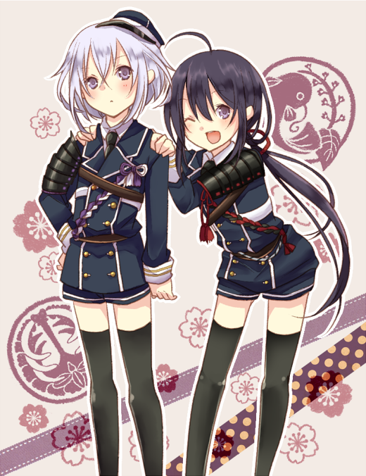 namazuo toushirou and honebami toushirou (touken ranbu) drawn by kuro_(pixiv213382)