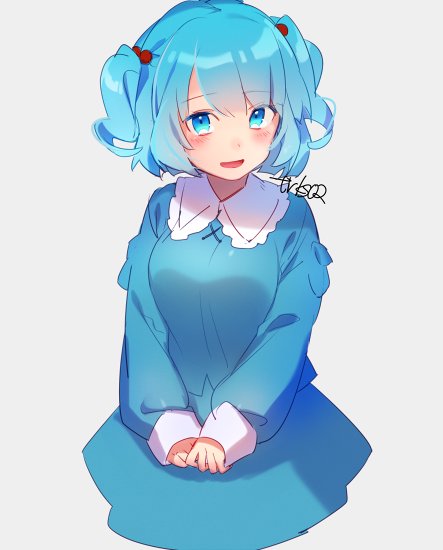 kawashiro nitori (touhou) drawn by karaage_(toritarou-kun)