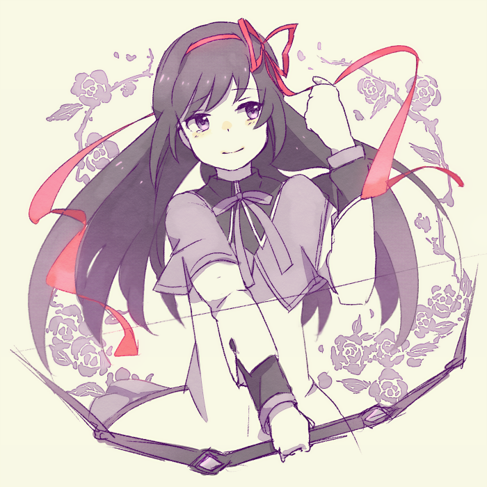 akemi homura (mahou shoujo madoka magica) drawn by anko_(w-anco)