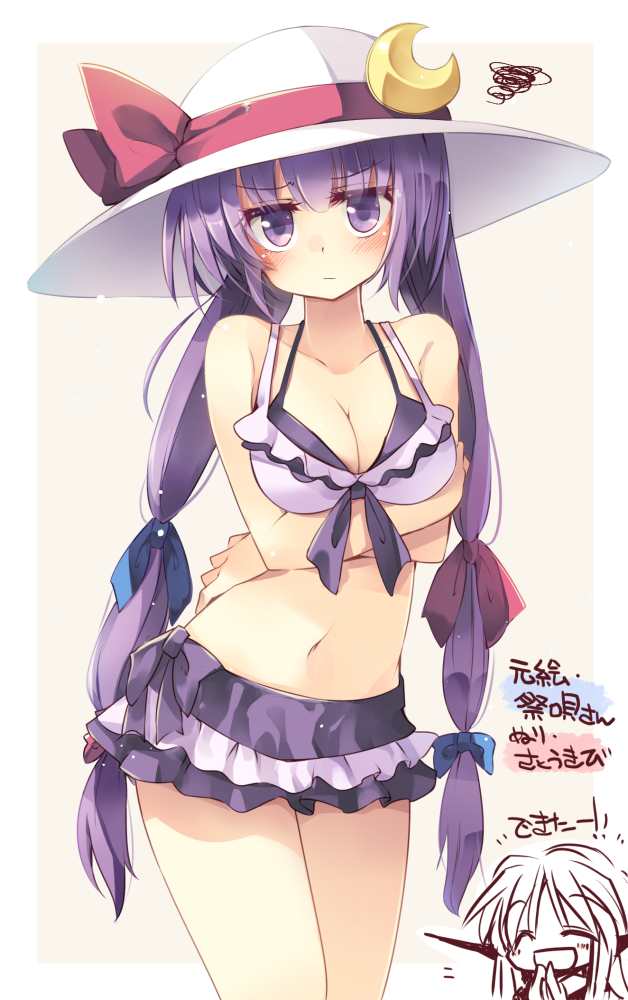 patchouli knowledge and koakuma (touhou) drawn by maturiuta_sorato and satou_kibi