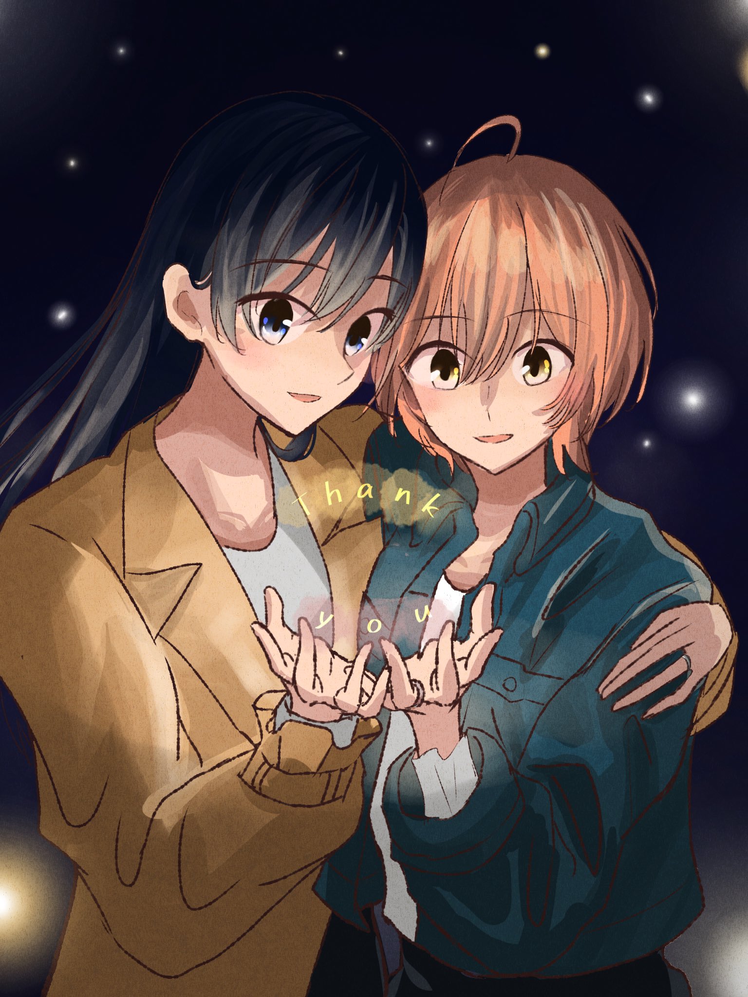 Yagate Kimi ni Naru | Yuu x Touko | Bloom Into You | Yuri Anime Manga | Art  Board Print