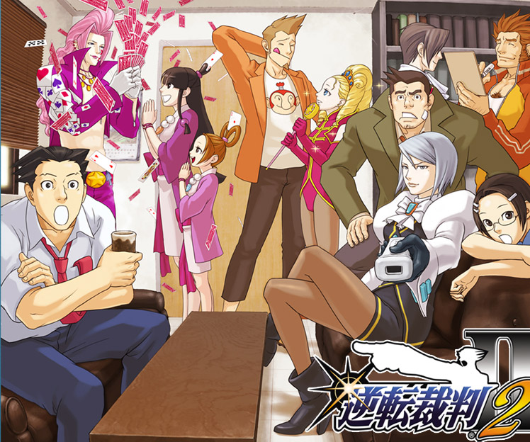 phoenix wright, miles edgeworth, maya fey, franziska von karma, dick gumshoe, and 6 more (ace attorney and 2 more)