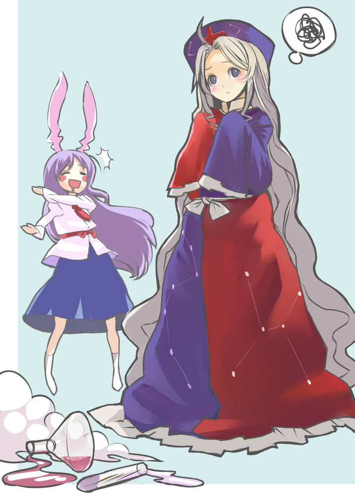 reisen udongein inaba and yagokoro eirin (touhou) drawn by yaten
