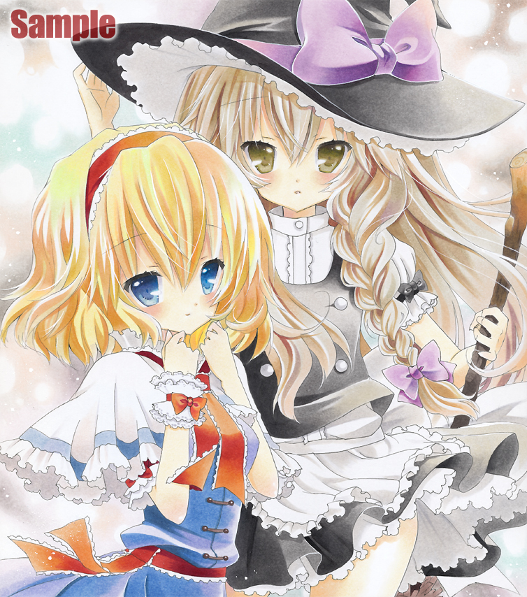 kirisame marisa and alice margatroid (touhou) drawn by ayuayu_(chisuke_ayu)