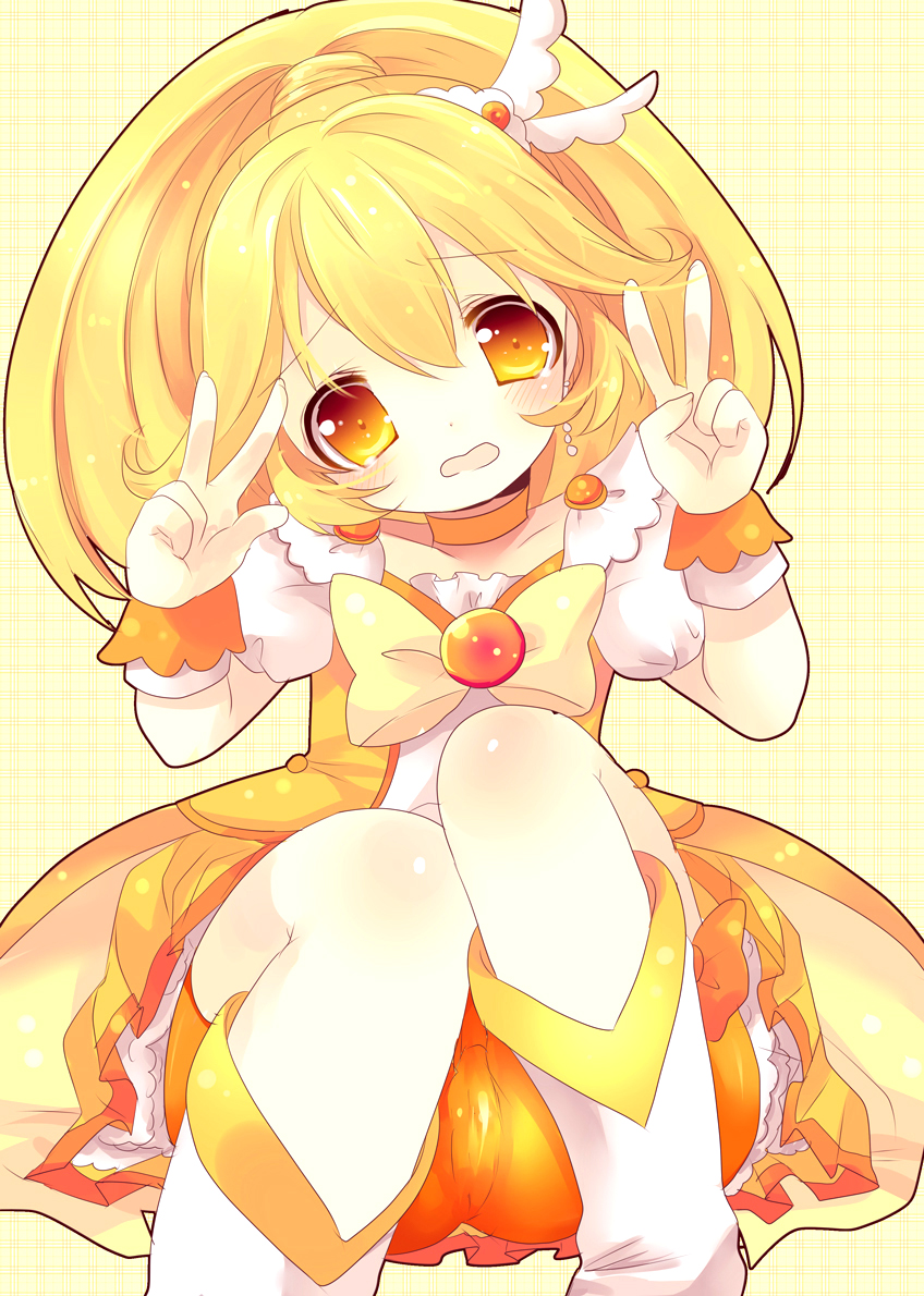 kise yayoi and cure peace (precure and 1 more) drawn by kosuzume