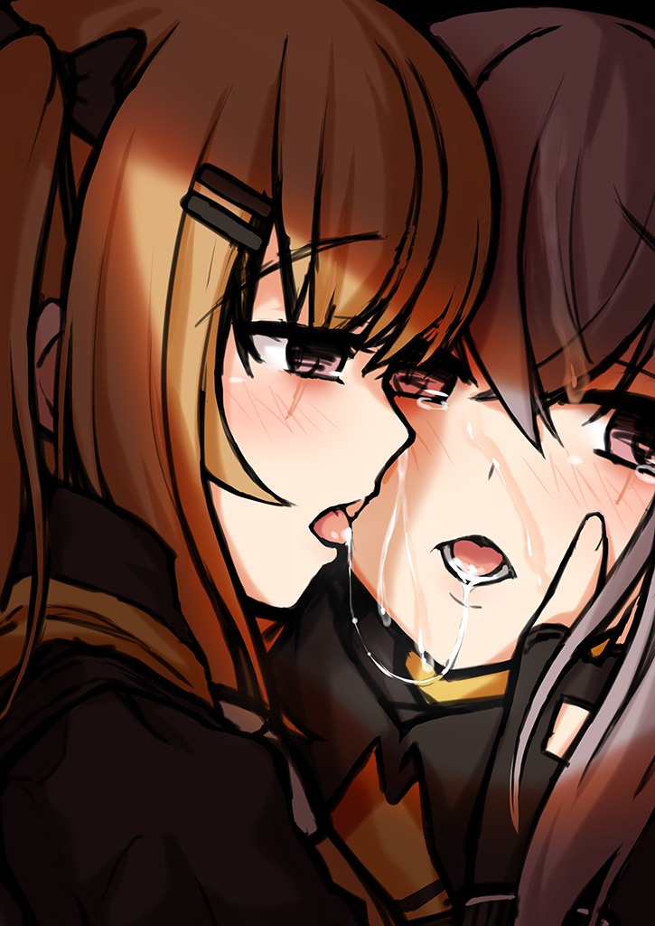 ump45 and ump9 (girls' frontline) drawn by macchiato_(jae-min_cho)