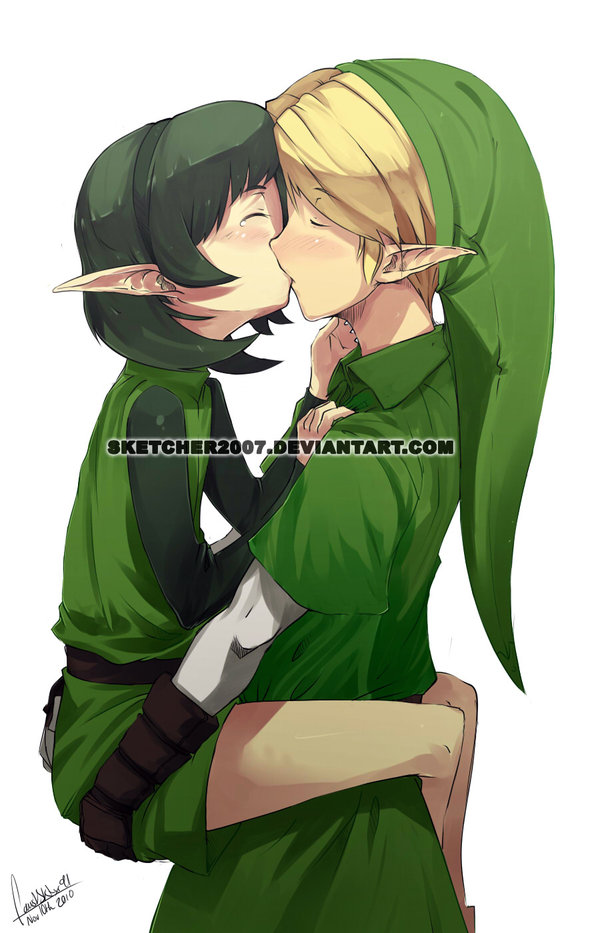 link and saria (the legend of zelda and 1 more) drawn by faustsketcher