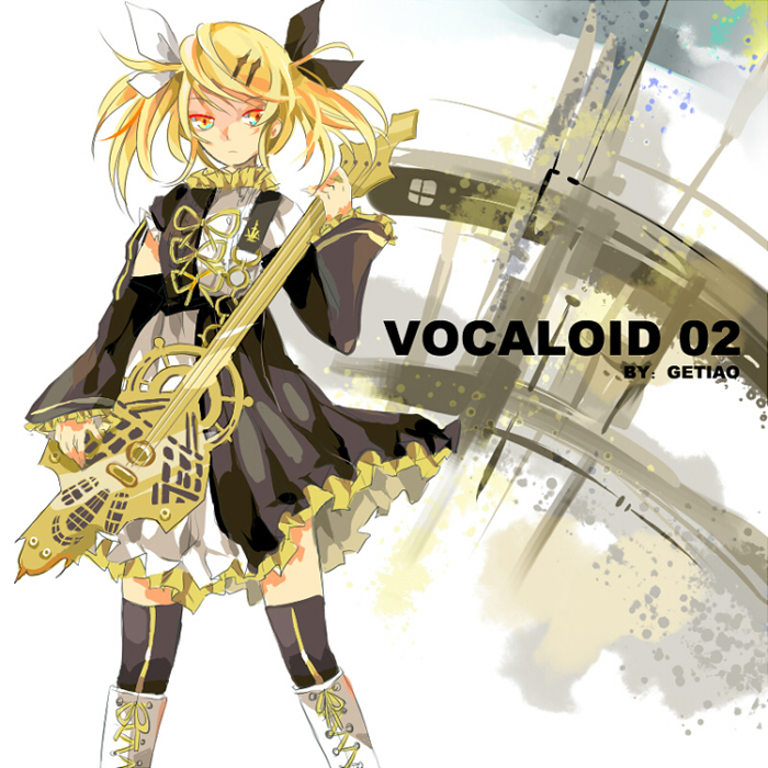 kagamine rin (vocaloid and 1 more) drawn by getiao