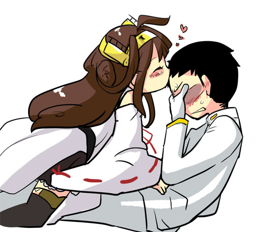 admiral and kongou (kantai collection) drawn by lr_hijikata