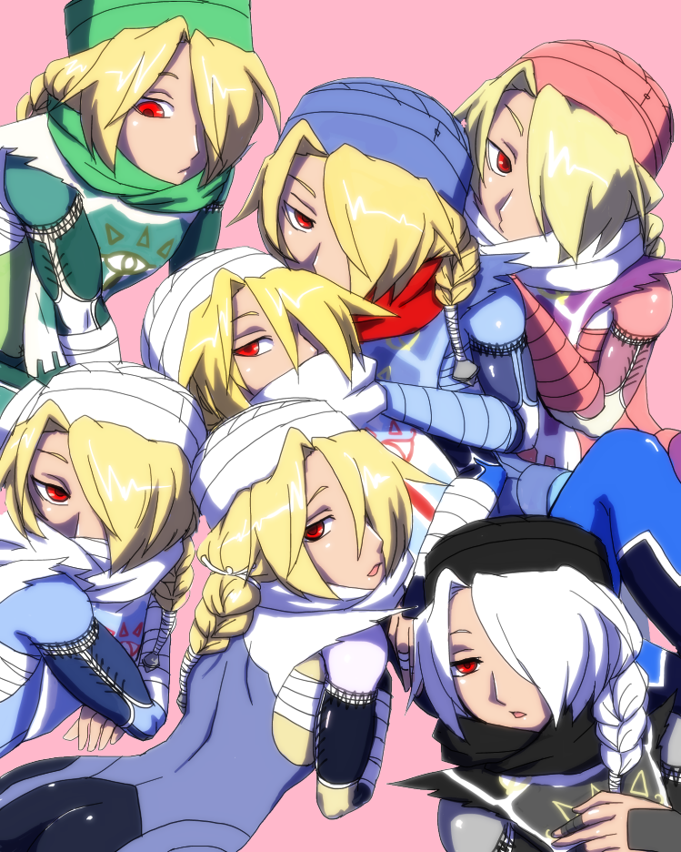 sheik (the legend of zelda and 2 more) drawn by goma_tonbi