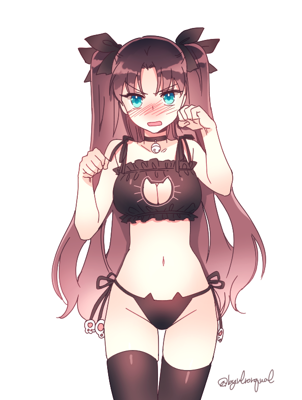 tohsaka rin (fate and 1 more) drawn by byulrorqual