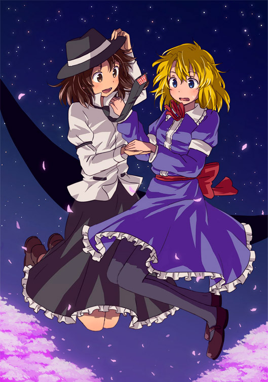 usami renko and maribel hearn (touhou and 1 more) drawn by kannari
