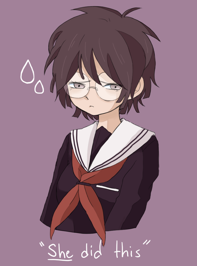 fukawa toko (danganronpa and 1 more) drawn by raburine