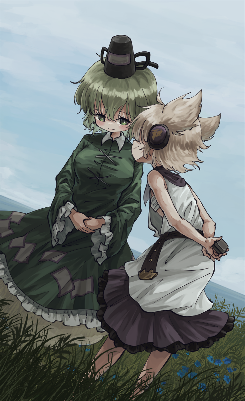 toyosatomimi no miko and soga no tojiko (touhou) drawn by suteruko