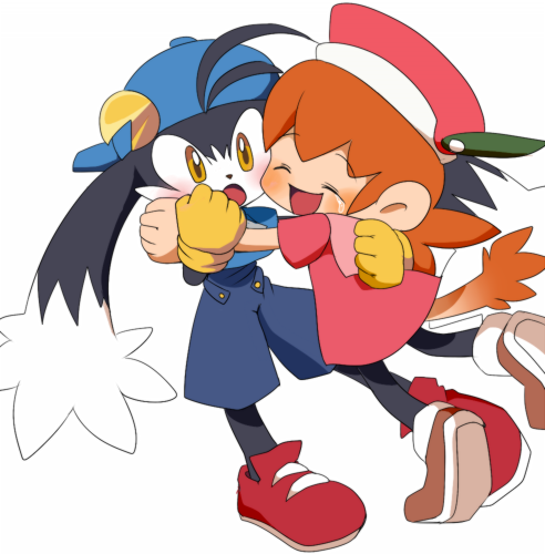 pac-man, klonoa, and lolo (kaze no klonoa) drawn by koke_ojisan