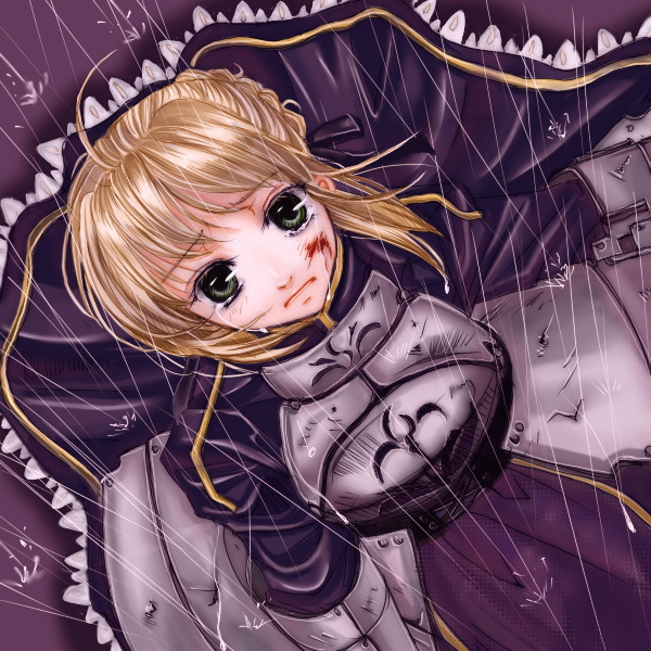 artoria pendragon and saber (fate and 1 more) drawn by you_(35-7971)