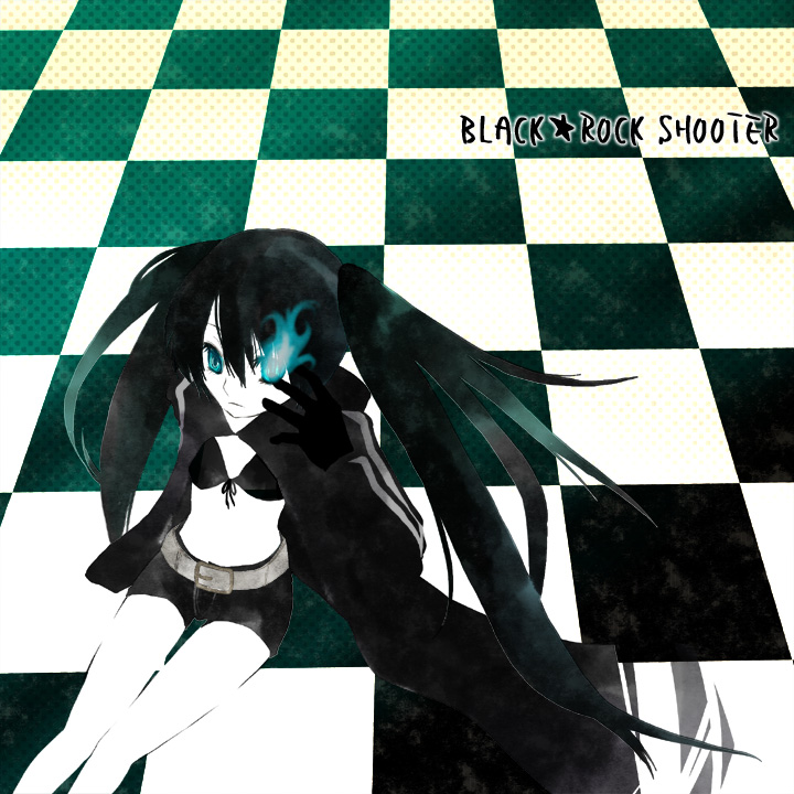 black rock shooter (black rock shooter) drawn by towji
