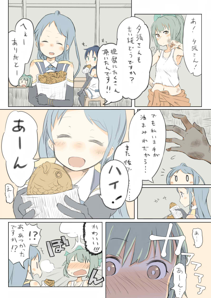 samidare, yuubari, and suzukaze (kantai collection) drawn by ofly_(ofly252)