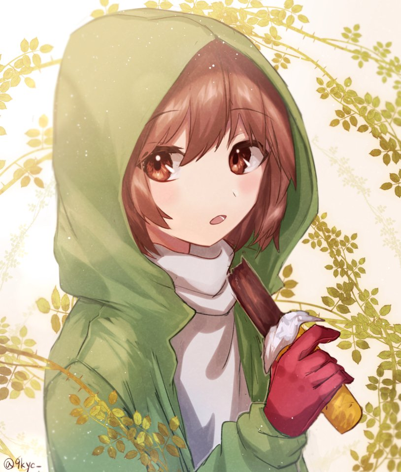 chara (undertale and 1 more) drawn by 9kyc
