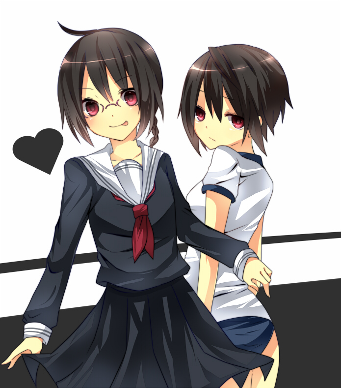 orihara mairu and orihara kururi (durarara!!) drawn by meeji_(isuzu_rio)