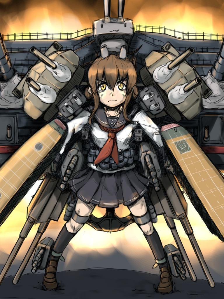 inazuma and rensouhou-chan (kantai collection) drawn by 4shi