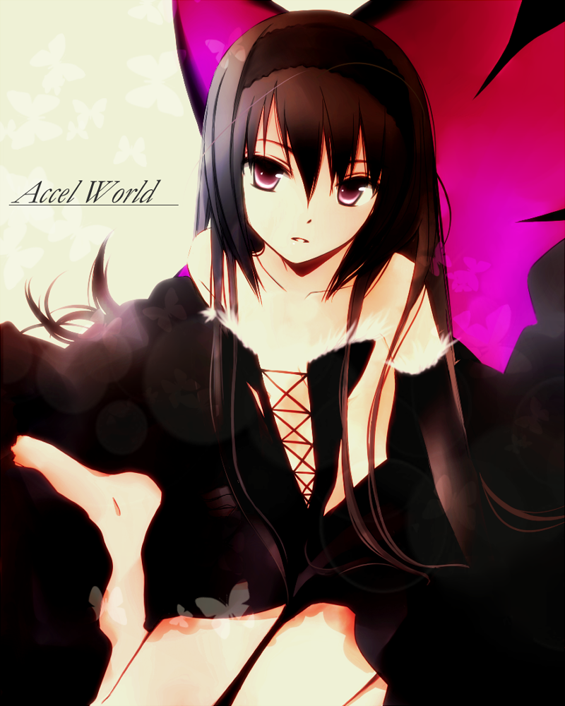 kuroyukihime (accel world) drawn by tsukimori_usako