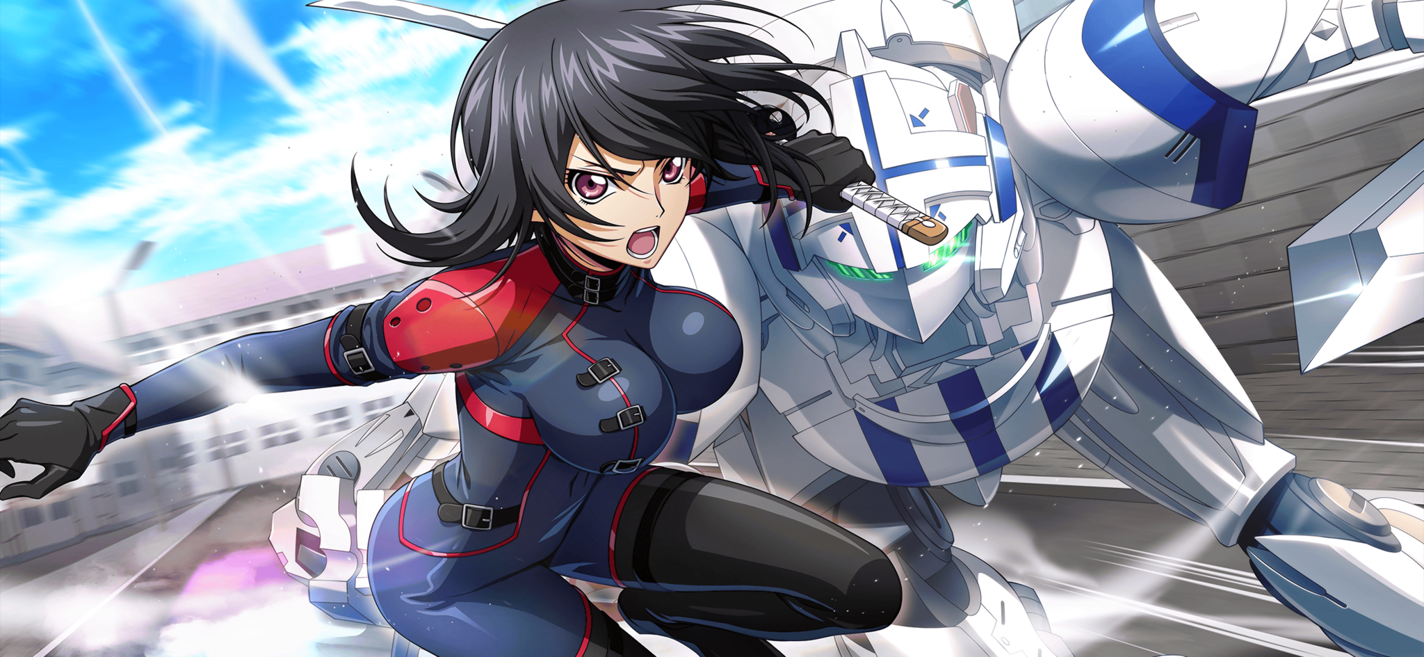 kousaka ayano, alexander, and alexander type-02 (code geass
