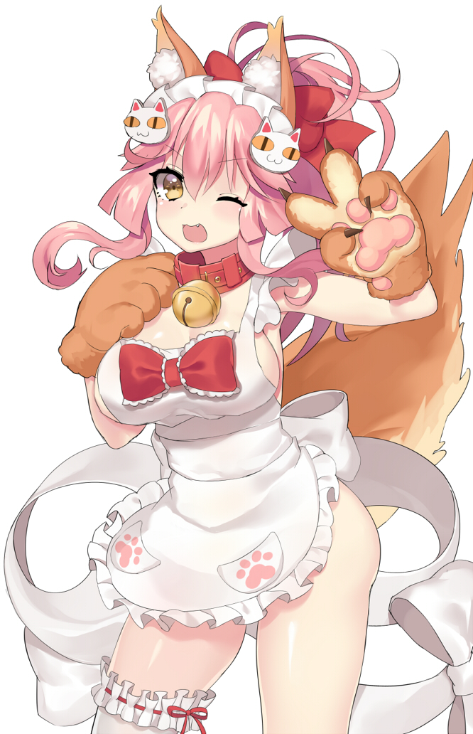 tamamo and tamamo cat (fate and 1 more) drawn by roro_(shisi4656)